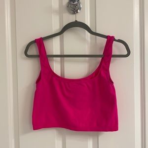 Free People Hot Pink Seamless Tank Top Size M/L